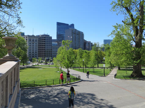 Boston Common in Boston USA